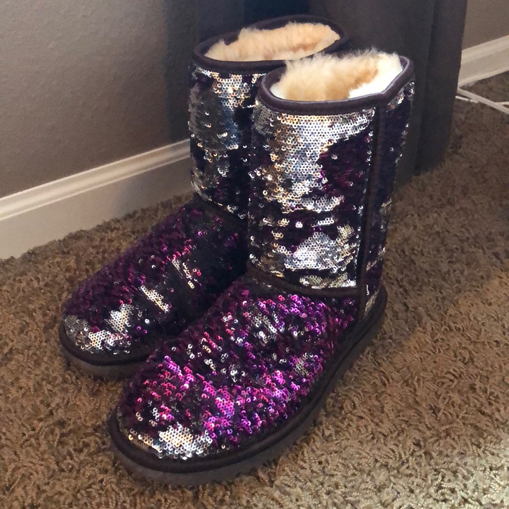 Purple sequin Uggs